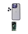ieg™ iPhone 14 Pro Max Kılıf Yankı Asil Serisi - Siyah 360 Mat Full Body Arka Koruyucu