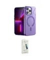 ieg™ iPhone 14 Pro Max Kılıf Yankı Çizgi - Şeffaf Pasifik Cam Ekran Koruyucu