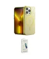 ieg™ iPhone 14 Pro Max Kılıf Yankı Çizgi - Şeffaf Pasifik Cam Ekran Koruyucu