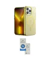 ieg™ iPhone 14 Pro Max Kılıf Yankı Çizgi - Şeffaf Royal Nano Ekran Koruyucu