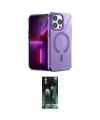 ieg™ iPhone 14 Pro Max Kılıf Yankı Çizgi - Siyah 360 Mat Full Body Arka Koruyucu