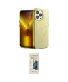 ieg™ iPhone 14 Pro Max Kılıf Yankı Çizgi - Siyah 6D Mat Seramik Hayalet Nano Ekran Koruyucu
