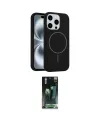 ieg™ iPhone 14 Pro Max Kılıf Yankı Form Serisi - Siyah 360 Mat Full Body Arka Koruyucu
