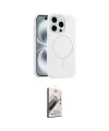 ieg™ iPhone 14 Pro Max Kılıf Yankı Form Serisi - Siyah Bilvis 3D Mat Cam Ekran Koruyucu