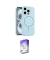ieg™ iPhone 14 Pro Max Kılıf Yankı Form Serisi - Siyah Bilvis 5in1 3D Magic Cam Ekran Koruyucu