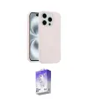 ieg™ iPhone 14 Pro Max Kılıf Yankı Form Serisi - Siyah Bilvis 5in1 3D Magic Cam Ekran Koruyucu