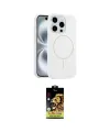 ieg™ iPhone 14 Pro Max Kılıf Yankı Form Serisi - Siyah Buffer Cam Ekran Koruyucu