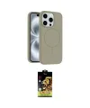 ieg™ iPhone 14 Pro Max Kılıf Yankı Form Serisi - Siyah Buffer Cam Ekran Koruyucu