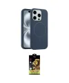 ieg™ iPhone 14 Pro Max Kılıf Yankı Form Serisi - Siyah Buffer Cam Ekran Koruyucu
