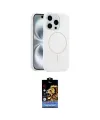 ieg™ iPhone 14 Pro Max Kılıf Yankı Form Serisi - Siyah Buffer Hayalet Cam Ekran Koruyucu