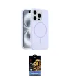ieg™ iPhone 14 Pro Max Kılıf Yankı Form Serisi - Siyah Buffer Hayalet Cam Ekran Koruyucu