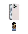 ieg™ iPhone 14 Pro Max Kılıf Yankı Form Serisi - Siyah Buffer Hayalet Cam Ekran Koruyucu
