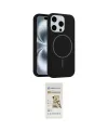 ieg™ iPhone 14 Pro Max Kılıf Yankı Form Serisi - Siyah Mat Seramik Nano Ekran Koruyucu
