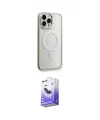 ieg™ iPhone 14 Pro Max Kılıf Yankı Işık Özel Seri - Siyah Bilvis 5in1 5D Magic Hayalet Cam Ekran Koruyucu