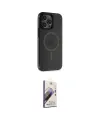 ieg™ iPhone 14 Pro Max Kılıf Yankı Işık Prime - Siyah Bilvis 3D Mat Cam Ekran Koruyucu