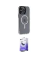 ieg™ iPhone 14 Pro Max Kılıf Yankı Işık Prime - Siyah Bilvis 5in1 5D Magic Hayalet Cam Ekran Koruyucu