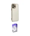 ieg™ iPhone 14 Pro Max Kılıf Yankı Serisi - Siyah Bilvis 5in1 3D Magic Cam Ekran Koruyucu