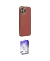 ieg™ iPhone 14 Pro Max Kılıf Yankı Serisi - Siyah Bilvis 5in1 3D Magic Cam Ekran Koruyucu