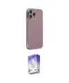 ieg™ iPhone 14 Pro Max Kılıf Yankı Serisi - Siyah Bilvis 5in1 3D Magic Cam Ekran Koruyucu