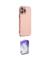 ieg™ iPhone 14 Pro Max Kılıf Yankı Serisi - Siyah Bilvis 5in1 3D Magic Cam Ekran Koruyucu