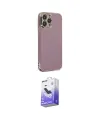 ieg™ iPhone 14 Pro Max Kılıf Yankı Serisi - Siyah Bilvis 5in1 5D Magic Hayalet Cam Ekran Koruyucu