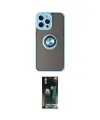 ieg™ iPhone 14 Pro Max Kılıf Yörünge Çizgi - Şeffaf 360 Full Body Arka Koruyucu