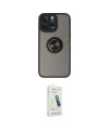 ieg™ iPhone 14 Pro Max Kılıf Yörünge Çizgi - Şeffaf Pasifik Cam Ekran Koruyucu