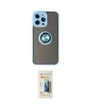 ieg™ iPhone 14 Pro Max Kılıf Yörünge Çizgi - Siyah 6D Mat Seramik Hayalet Nano Ekran Koruyucu