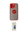 ieg™ iPhone 14 Pro Max Kılıf Yörünge Çizgi - Siyah 6D Mat Seramik Hayalet Nano Ekran Koruyucu
