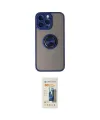 ieg™ iPhone 14 Pro Max Kılıf Yörünge Çizgi - Siyah 6D Mat Seramik Hayalet Nano Ekran Koruyucu
