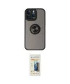 ieg™ iPhone 14 Pro Max Kılıf Yörünge Çizgi - Siyah 6D Mat Seramik Hayalet Nano Ekran Koruyucu