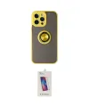 ieg™ iPhone 14 Pro Max Kılıf Yörünge Çizgi - Siyah Joko 5D Cam