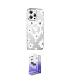 ieg™ iPhone 14 Pro Max Kılıf Yörünge Işık Prime - Siyah Bilvis 5in1 5D Magic Hayalet Cam Ekran Koruyucu