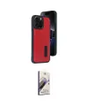 ieg™ iPhone 14 Pro Max Kılıf Yörünge Işık Serisi - Siyah Bilvis 3D Mat Cam Ekran Koruyucu