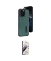 ieg™ iPhone 14 Pro Max Kılıf Yörünge Işık Serisi - Siyah Bilvis 3D Mat Cam Ekran Koruyucu