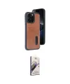 ieg™ iPhone 14 Pro Max Kılıf Yörünge Işık Serisi - Siyah Bilvis 3D Mat Cam Ekran Koruyucu