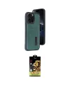 ieg™ iPhone 14 Pro Max Kılıf Yörünge Işık Serisi - Siyah Buffer Cam Ekran Koruyucu