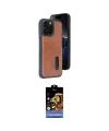 ieg™ iPhone 14 Pro Max Kılıf Yörünge Işık Serisi - Siyah Buffer Hayalet Cam Ekran Koruyucu