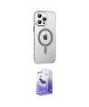 ieg™ iPhone 14 Pro Max Kılıf Yörünge Koleksiyonu - Siyah Bilvis 5in1 5D Magic Hayalet Cam Ekran Koruyucu