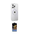 ieg™ iPhone 14 Pro Max Kılıf Yörünge Koleksiyonu - Siyah Buffer Hayalet Cam Ekran Koruyucu