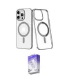 ieg™ iPhone 14 Pro Max Kılıf Yörünge Minimal - Siyah Bilvis 5in1 3D Magic Cam Ekran Koruyucu