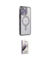 ieg™ iPhone 14 Pro Max Kılıf Zirve Doku Prime - Siyah Bilvis 3D Mat Cam Ekran Koruyucu