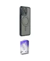 ieg™ iPhone 14 Pro Max Kılıf Zirve Doku Prime - Siyah Bilvis 5in1 3D Magic Cam Ekran Koruyucu