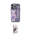 ieg™ iPhone 14 Pro Max Kılıf Zirve Form Özel Seri - Siyah Bilvis 3D Mat Cam Ekran Koruyucu