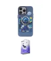 ieg™ iPhone 14 Pro Max Kılıf Zirve Form Özel Seri - Siyah Bilvis 5in1 5D Magic Hayalet Cam Ekran Koruyucu
