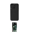ieg™ iPhone 14 Pro Max Kılıf Zirve Işık Serisi - Siyah 360 Mat Full Body Arka Koruyucu