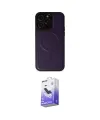 ieg™ iPhone 14 Pro Max Kılıf Zirve Işık Serisi - Siyah Bilvis 5in1 5D Magic Hayalet Cam Ekran Koruyucu