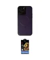 ieg™ iPhone 14 Pro Max Kılıf Zirve Işık Serisi - Siyah Buffer Hayalet Cam Ekran Koruyucu