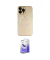 ieg™ iPhone 14 Pro Max Kılıf Zirve Klasik Prime - Siyah Bilvis 5in1 5D Magic Hayalet Cam Ekran Koruyucu