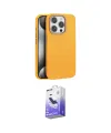 ieg™ iPhone 14 Pro Max Kılıf Zirve Modern Prime - Siyah Bilvis 5in1 5D Magic Hayalet Cam Ekran Koruyucu